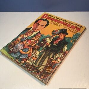 Vintage old paperback magazine style Dunninger's Magic Tricks Book
